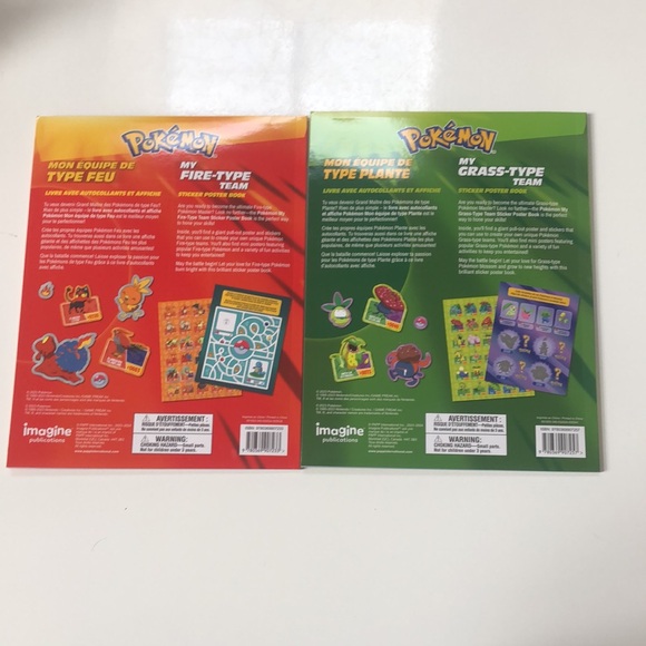 Set of 4 Pokémon Sticker Poster books - Picture 3 of 16